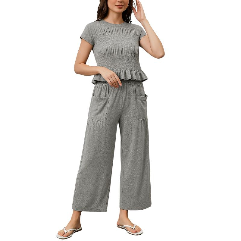 Smocked Ruffle 2-Piece Set