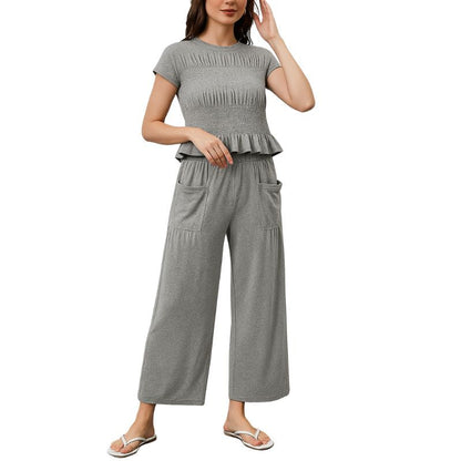 Smocked Ruffle 2-Piece Set