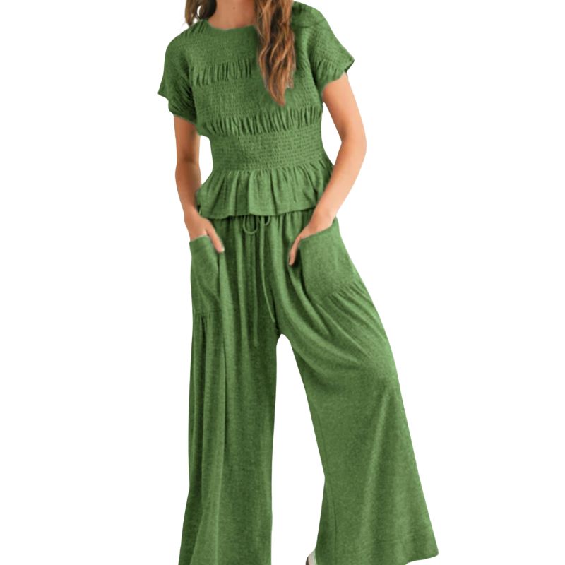 Smocked Ruffle 2-Piece Set
