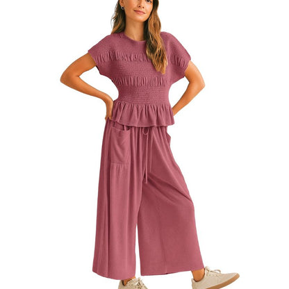 Smocked Ruffle 2-Piece Set